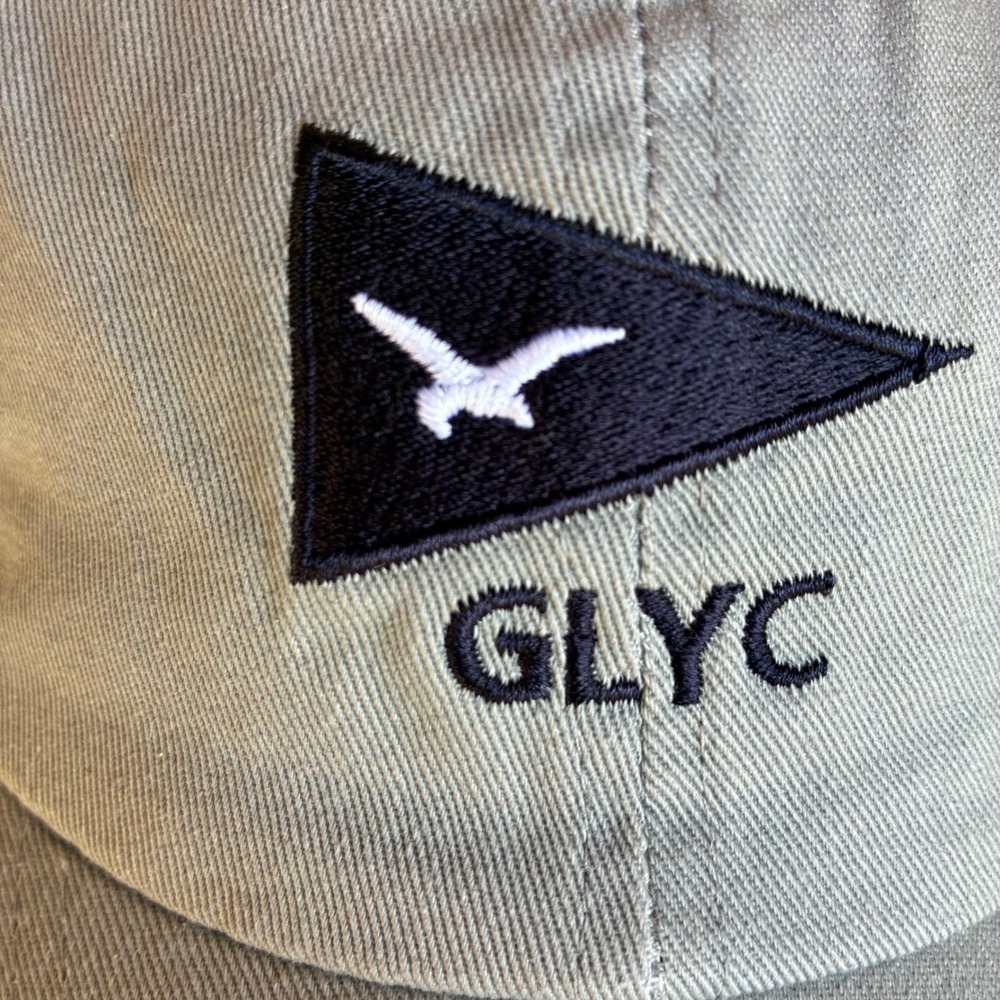 Imperial Golf Hat Gull Lake Yacht Club GLYC Grey Nautical Flags Cap Strapback - Picture 3 of 12